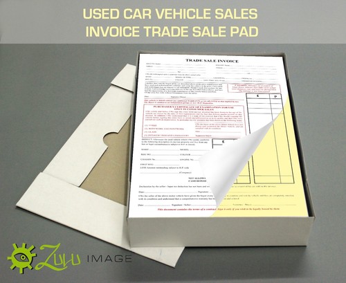 Used car sales invoice - used,