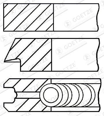 Goetze piston ring kit - ring,