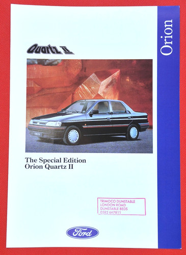 1991 ford orion - quartz, ii
