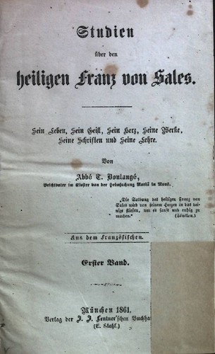 Studien über den heiligen