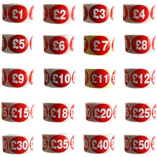 500x red sign self - red, adhesive
