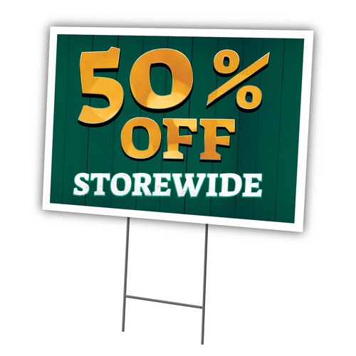 Off storewide yard sign - yard, &