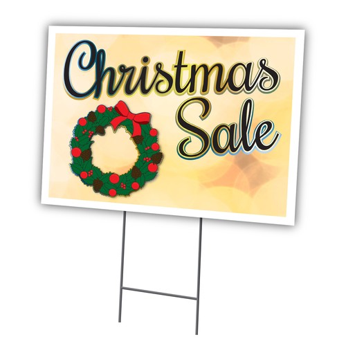 Christmas sale yard sign - christmas,