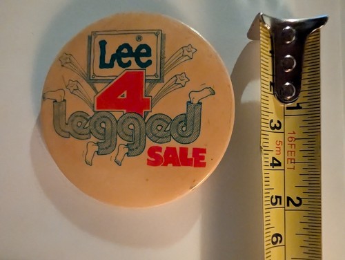 Vintage pin pinback button - pinback, lee