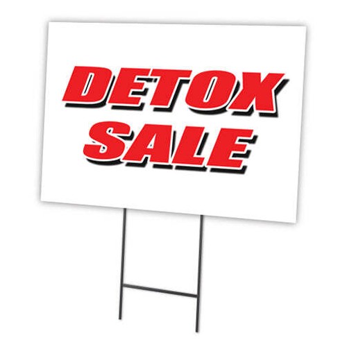 Detox sale yard sign - detox,