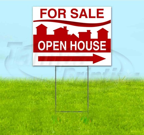 For sale open house arrow - for,