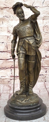 Bronze sculpture roman soldier - bronze,