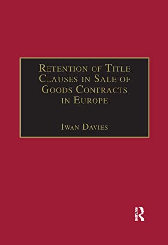 Retention title clauses in - retention,