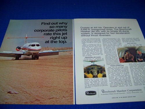 Vintage 1972 hawker jet - jet, 125