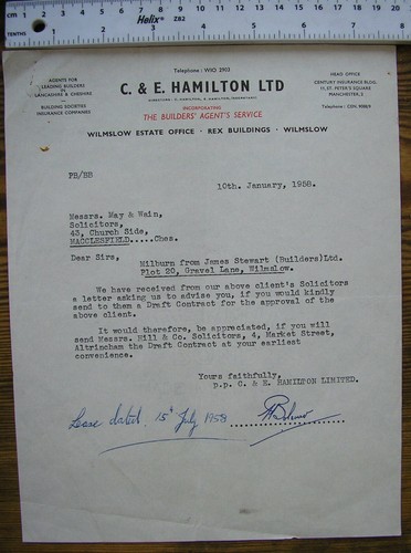 1958 letter e hamilton - c.,