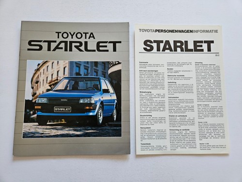 Toyota starlet sales brochure - sales,