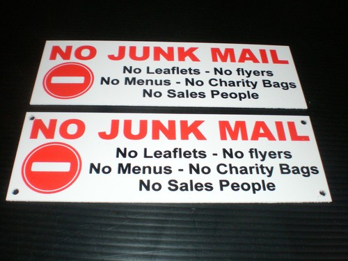Junk mail sales leaflets - junk,