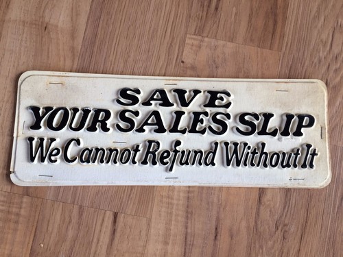 Vintage save your sales slip - vintage,