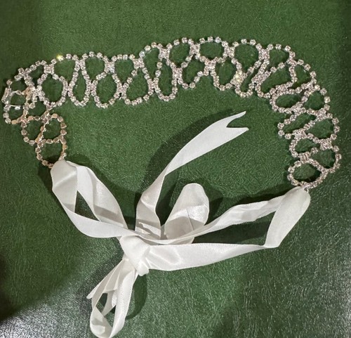 Rhinestone headband wedding - rhinestone,